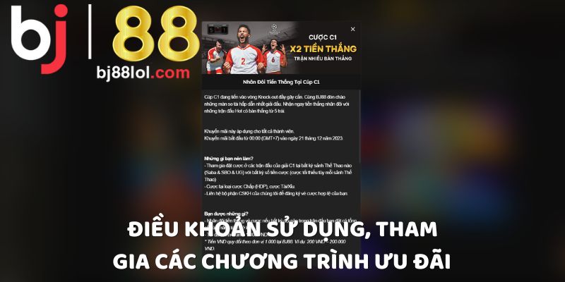 Điều khoản sử dụng, tham gia các chương trình ưu đãi