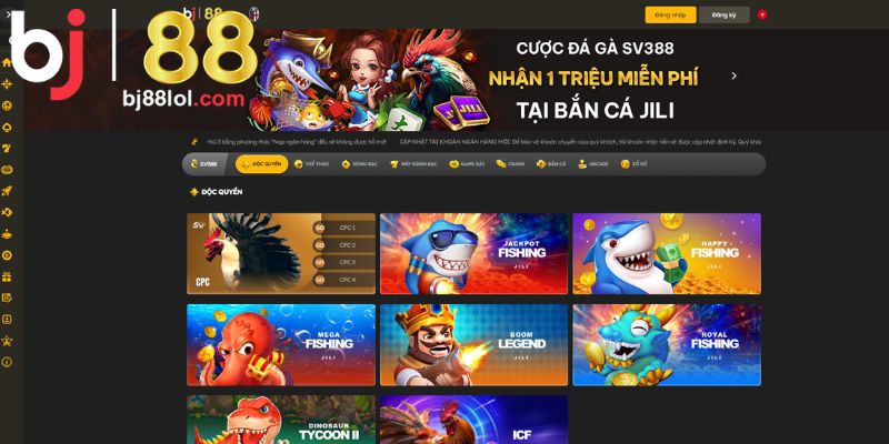 Kho game giải trí đặc sắc