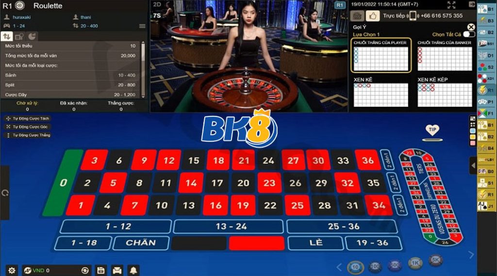 Chơi Roulette BK8 - Trò Chơi Online Cực Hay, Cực Hot 2023 9 - BK8 VC Các phương thức cược Roulette BK8 online