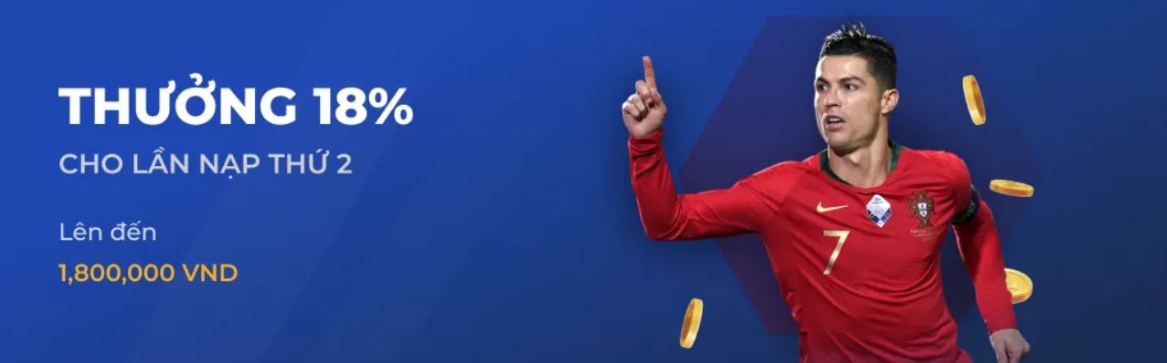 One88 thưởng thêm 18%