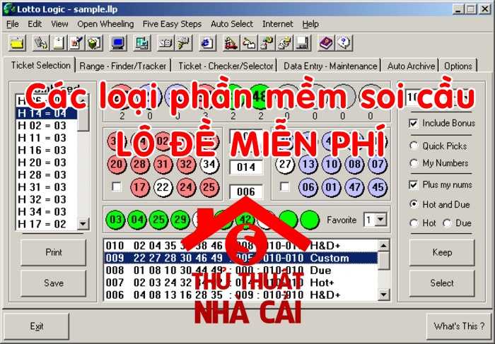 Phần mềm dự đoán lô đề miễn phí
