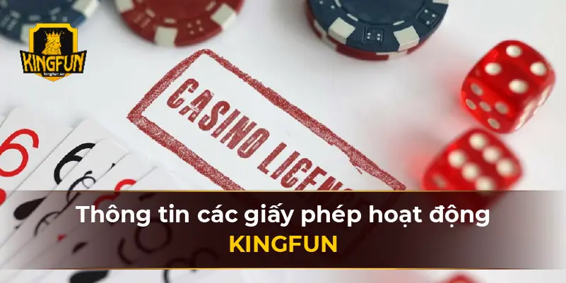 Thông tin các giấy phép hoạt động KINGFUN