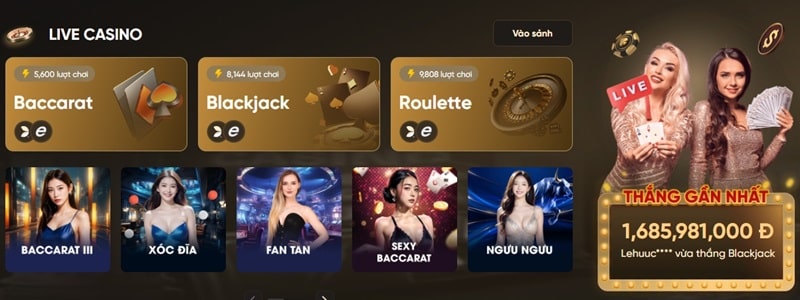 SOC88 là nơi hội tụ nhiều nền tảng Casino danh tiếng