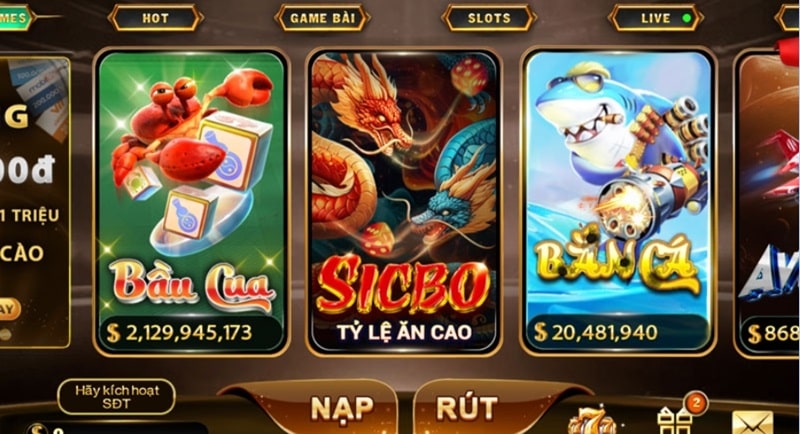 Những trò chơi HOT nhất được HitClub cung cấp